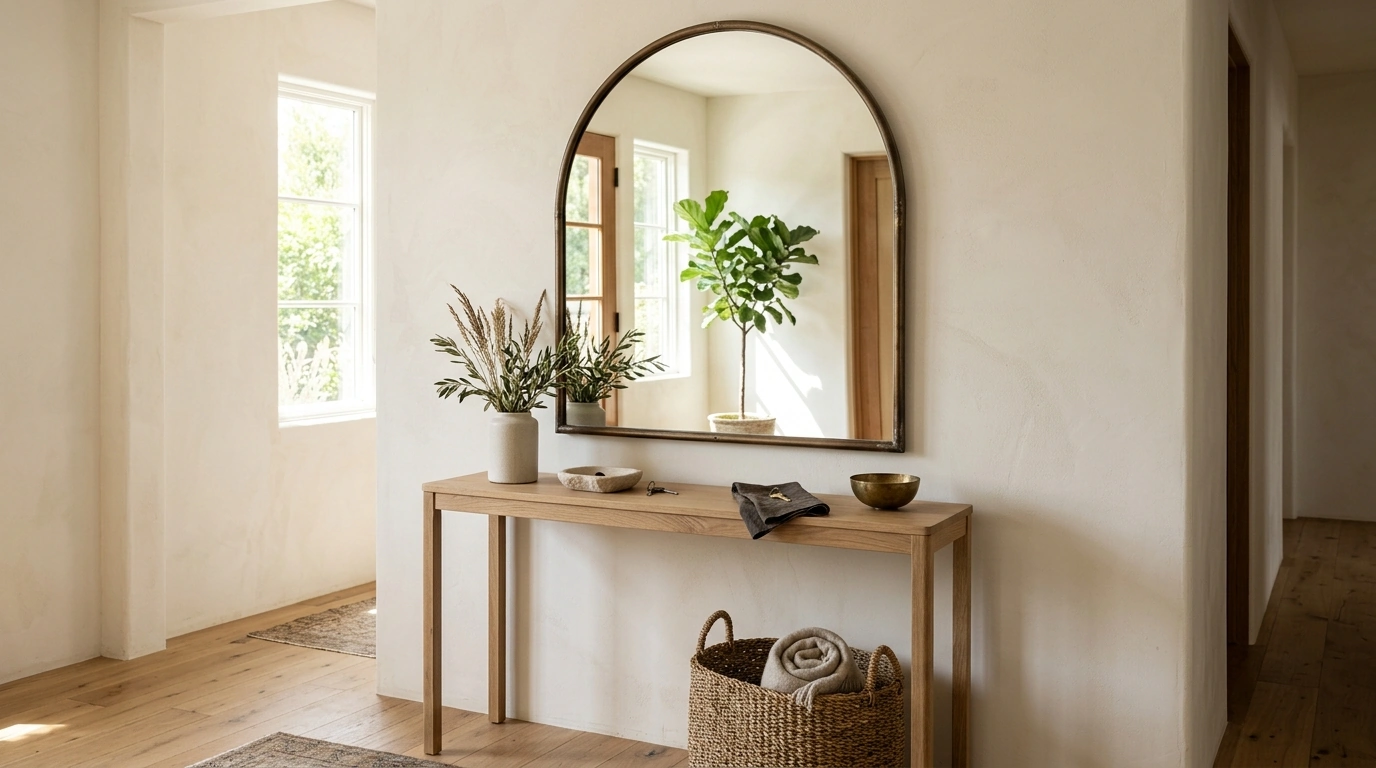 Antique Arched Metal Mirror: Placement, Styling, Care