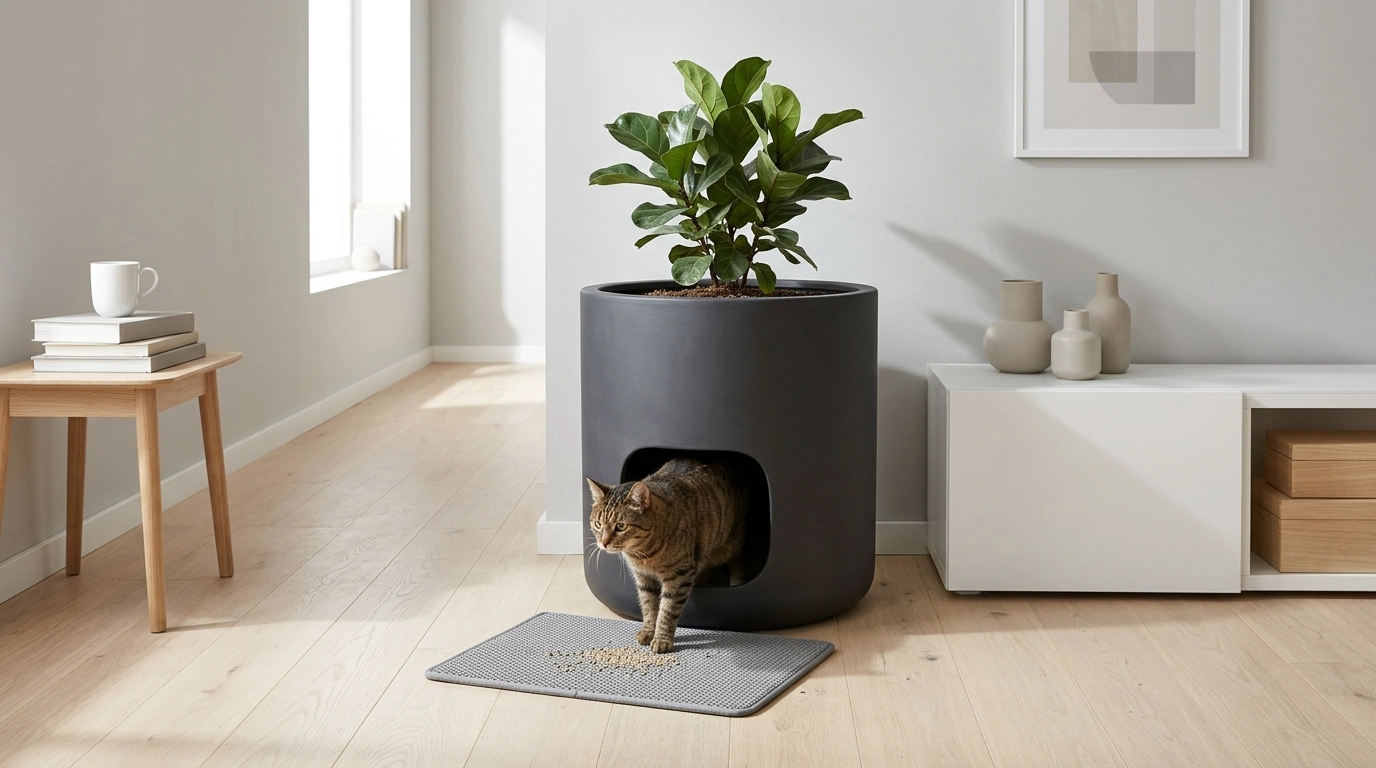 Flowerpot Cat Litter Box: Smart Odor Control, More Space