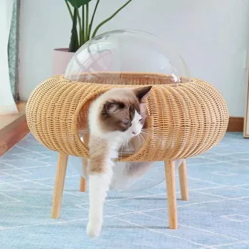 All-Season Luxury Cat Nest Bed for Cozy Den Comfort